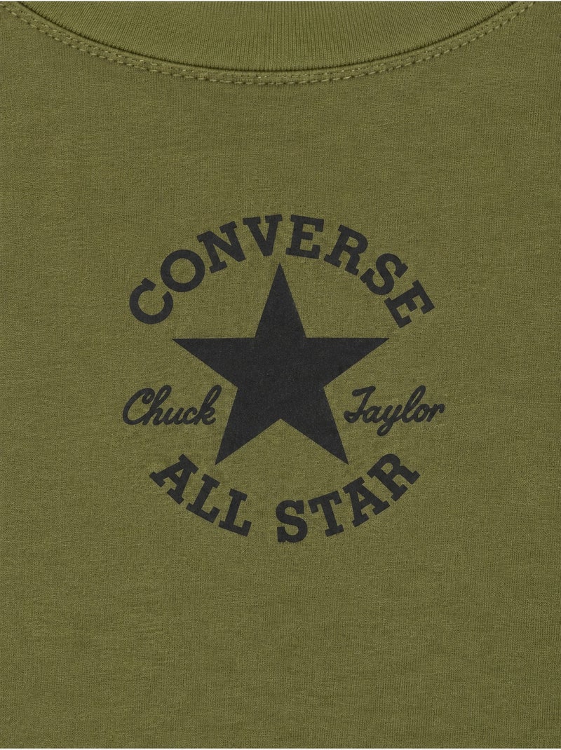Tee shirt manches longues - converse Kaki - Kiabi