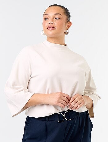 Tee-shirt manches longues en maille doudou