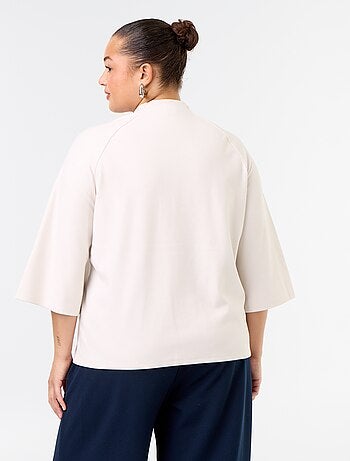 Tee-shirt manches longues en maille doudou