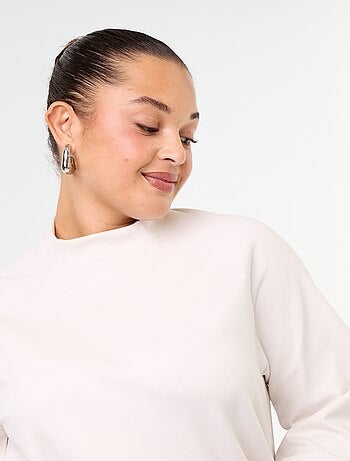 Tee-shirt manches longues en maille doudou