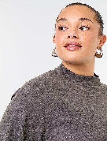 Tee-shirt manches longues en maille doudou