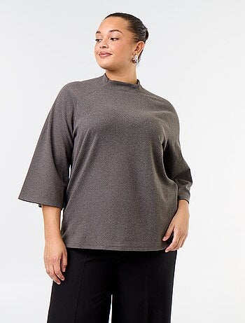 Tee-shirt manches longues en maille doudou