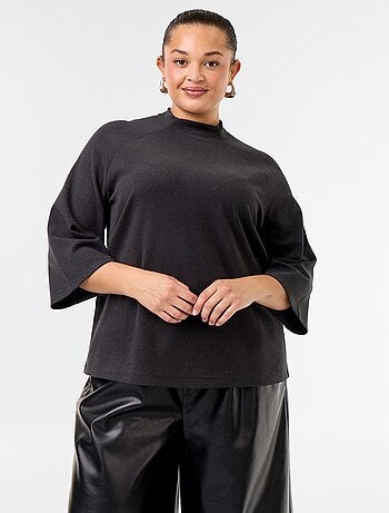Tee-shirt manches longues en maille doudou