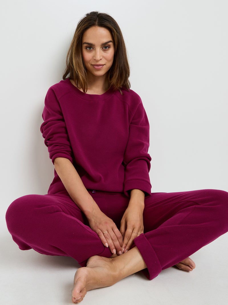 Tee-shirt manches longues Faience - RougeGorge Lingerie Bordeaux - Kiabi