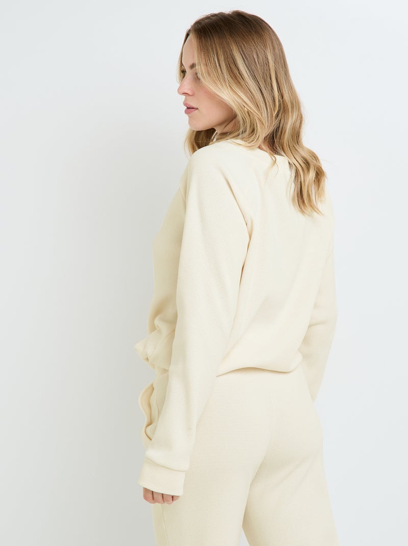 Tee-shirt manches longues Faience - RougeGorge Lingerie Ecru - Kiabi