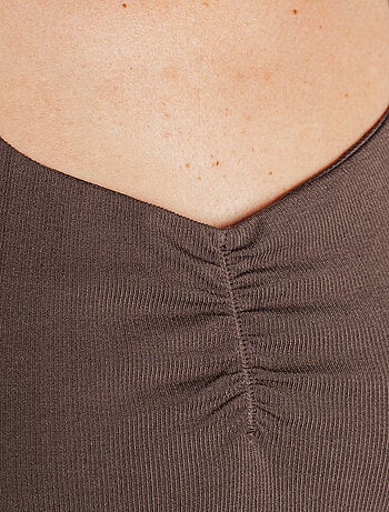 Tee-shirt manches longues Hibiscus - RougeGorge Lingerie