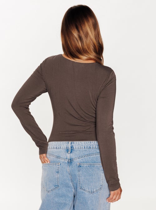 Tee-shirt manches longues Hibiscus - RougeGorge Lingerie - Kiabi