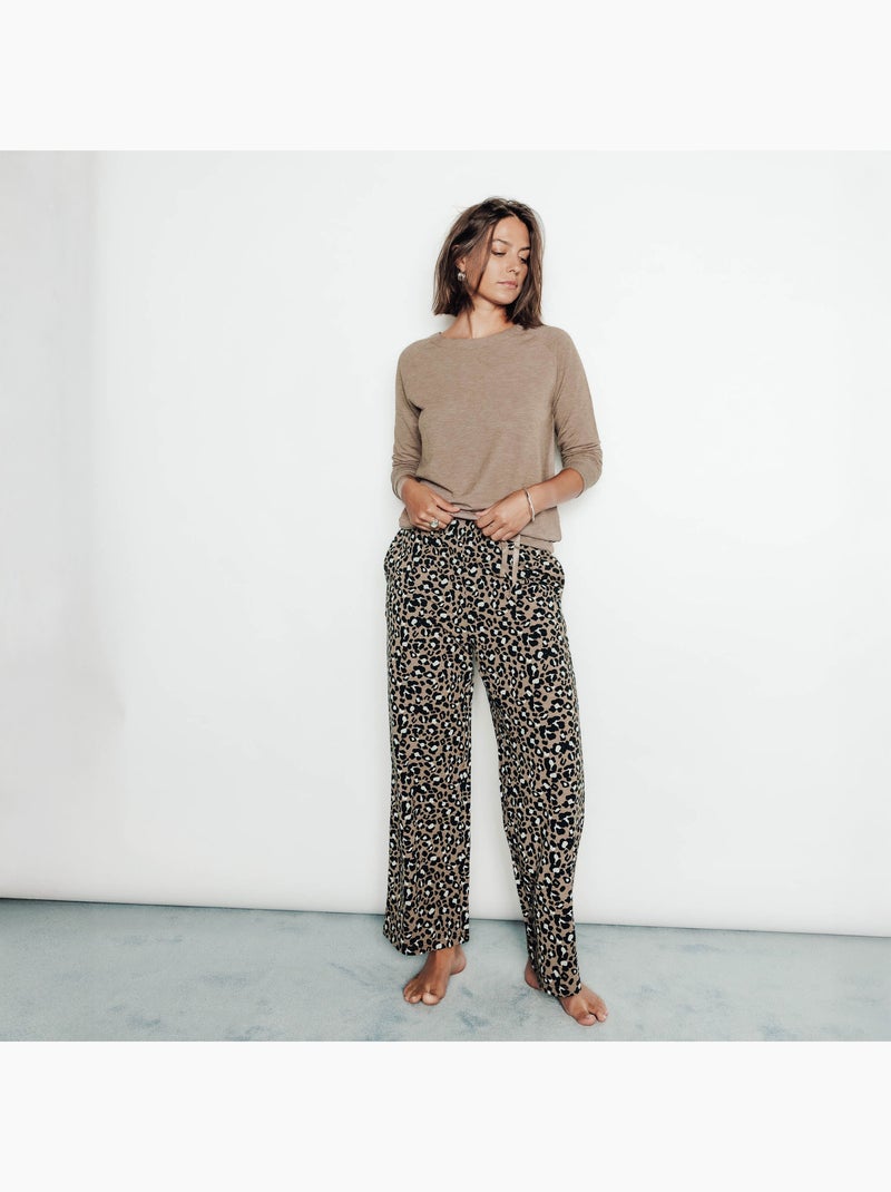 Tee-shirt manches longues Hobby - RougeGorge Lingerie Marron - Kiabi