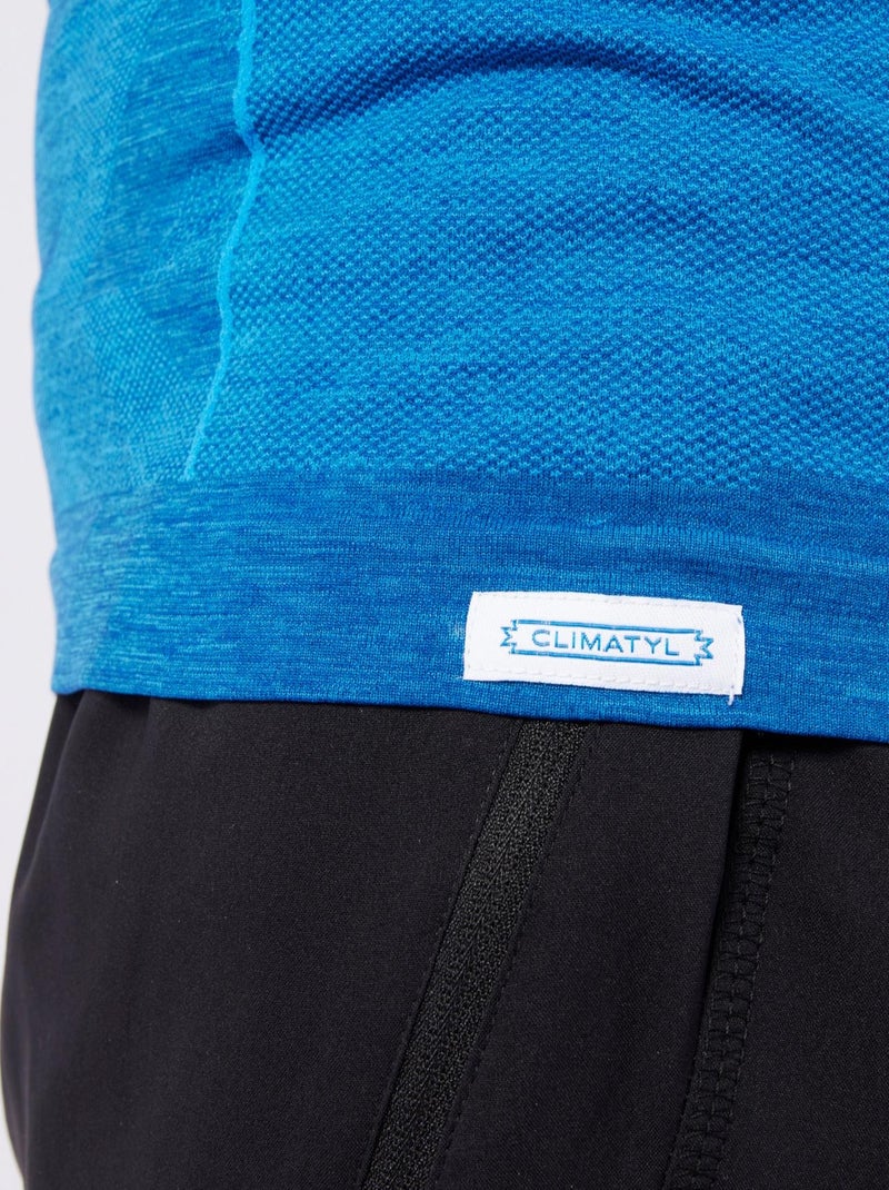 Tee-shirt manches longues homme Dynamic Climatyl - DamartSport Bleu - Kiabi