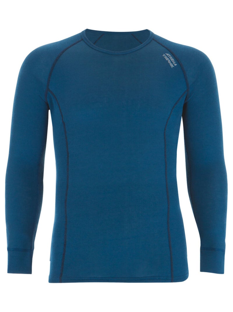 Tee-shirt manches longues homme Thermik Bleu - Kiabi