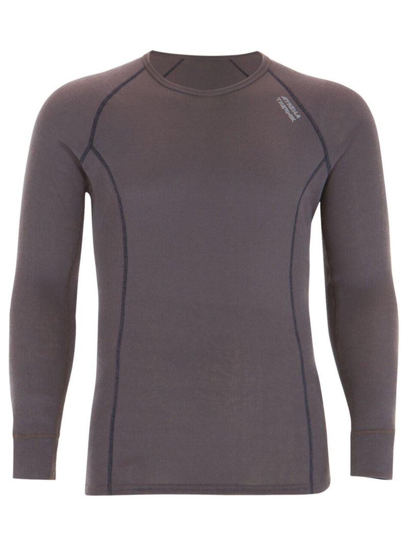 Tee-shirt manches longues homme Thermik Gris - Kiabi