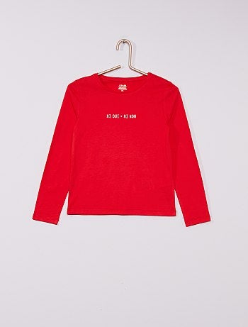 Tee-shirt manches longues imprimé