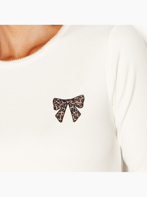 Tee-shirt manches longues jolisa - rougegorge lingerie - Kiabi Tee-shirt manches longues jolisa - rougegorge lingerie - Kiabi