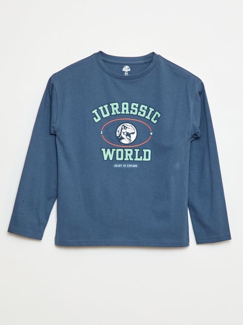 Tee-shirt manches longues 'Jurassic World' - Kiabi