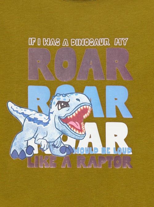 Tee-shirt manches longues 'Jurassic World' - Kiabi