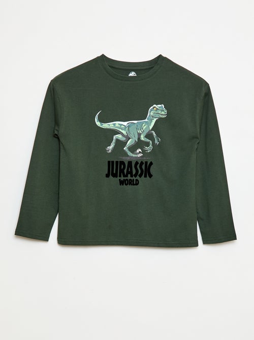 Tee-shirt manches longues 'Jurassic World' - Kiabi