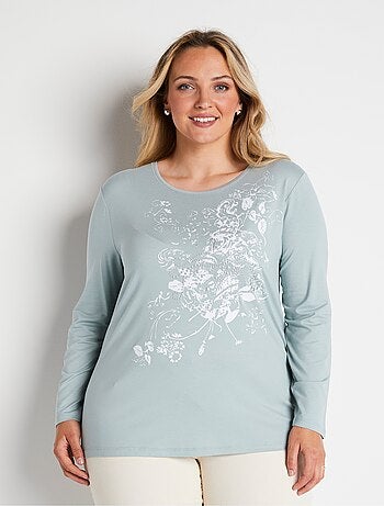 Tee-shirt manches longues maille fluide