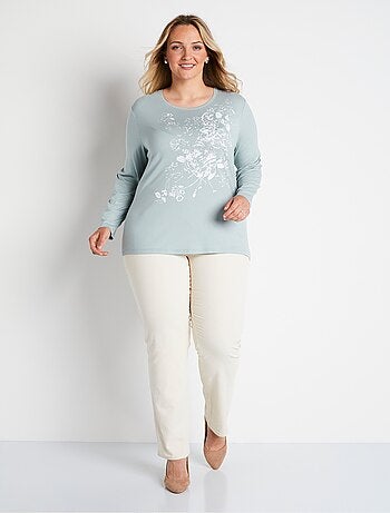 Tee-shirt manches longues maille fluide