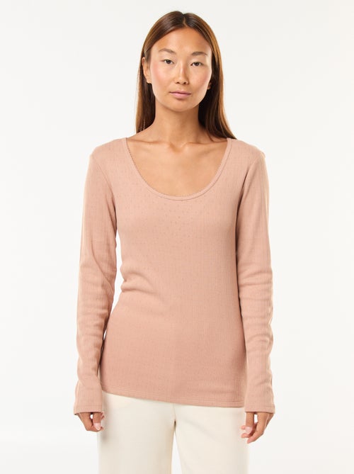 Tee-shirt manches longues thermorégulateur - Kiabi