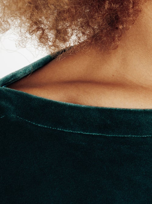 Tee-shirt manches longues velours Fluffy - RougeGorge Lingerie - Kiabi