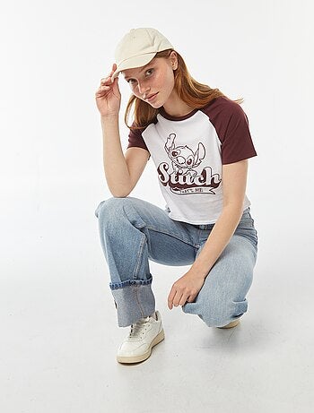 Tee-shirt manches raglan 'Stitch'