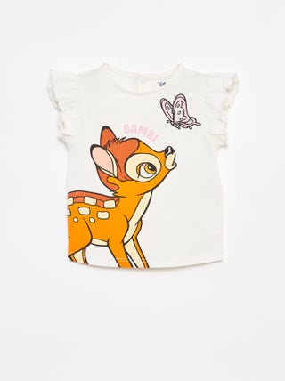 Tee-shirt manches volantées 'Disney'