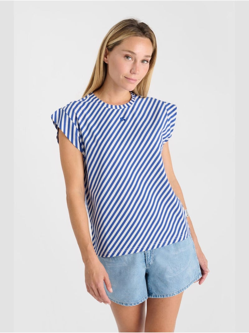 Tee-Shirt MARABI 'Le Temps Des Cerises' Bleu - Kiabi