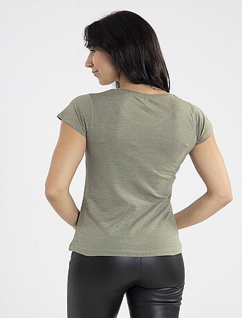 Tee-shirt Maref Kaki Tee-shirts rond
