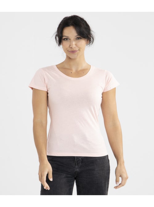 Tee-shirt Maref Rose  Avec Col Rond | Gerard Pasquier - Kiabi