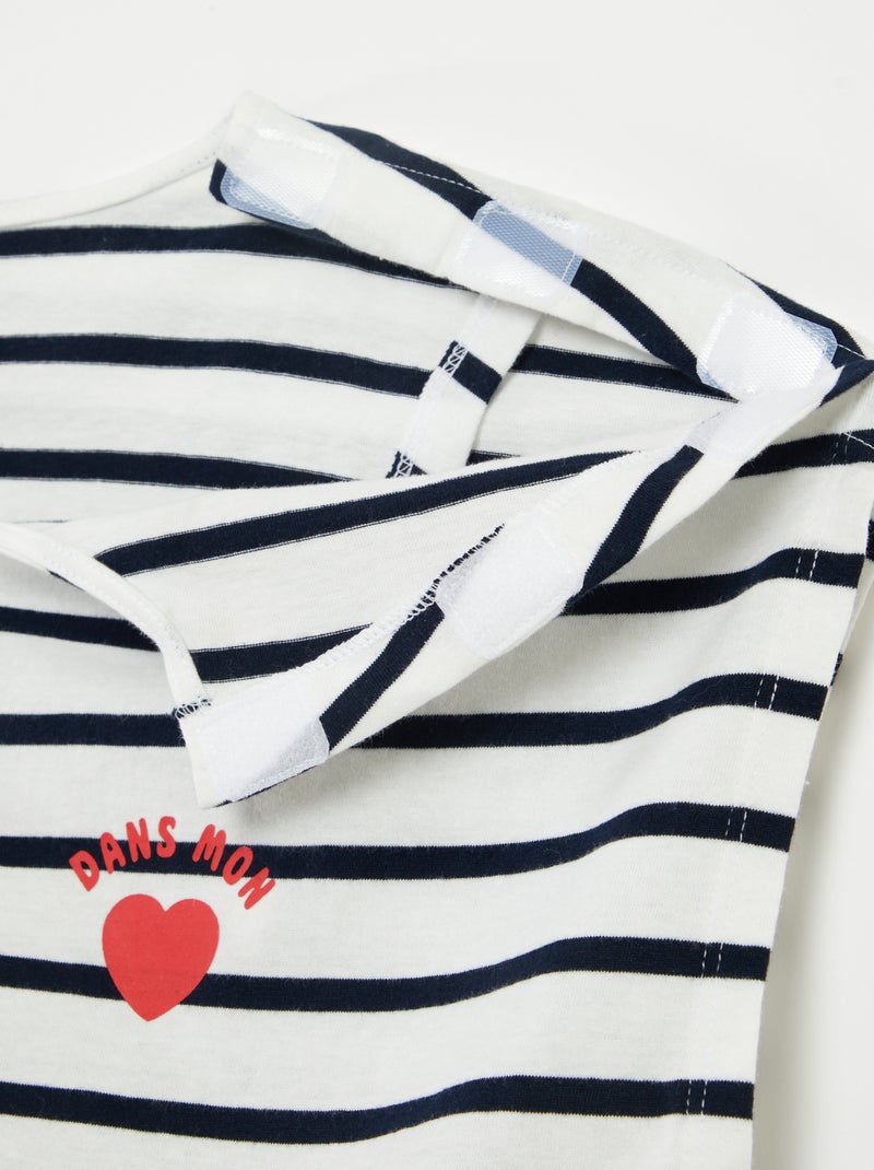 Tee-shirt marinière - collection facile à enfiler Marinière - Kiabi