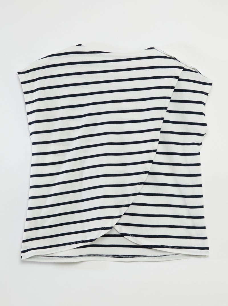 Tee-shirt marinière - collection facile à enfiler Marinière - Kiabi