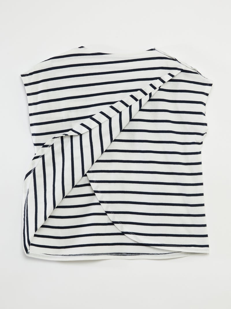 Tee-shirt marinière - collection facile à enfiler Marinière - Kiabi