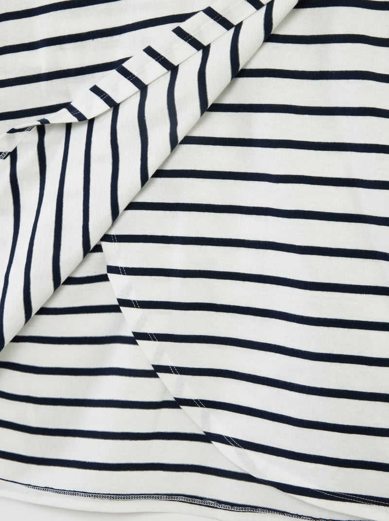 Tee-shirt marinière - collection facile à enfiler Marinière - Kiabi