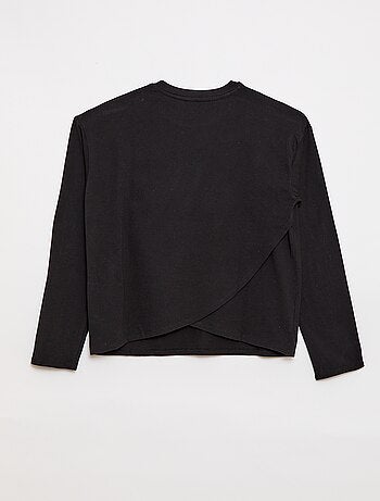 Tee-shirt marinière épaule scratchée - collection facile à enfiler