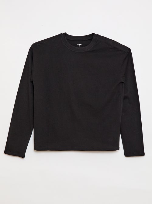 Tee-shirt marinière épaule scratchée - collection facile à enfiler - Kiabi