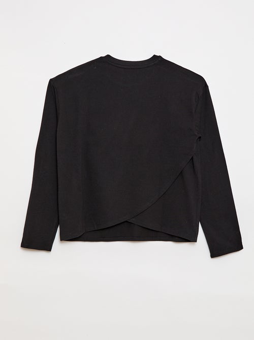 Tee-shirt marinière épaule scratchée - collection facile à enfiler - Kiabi