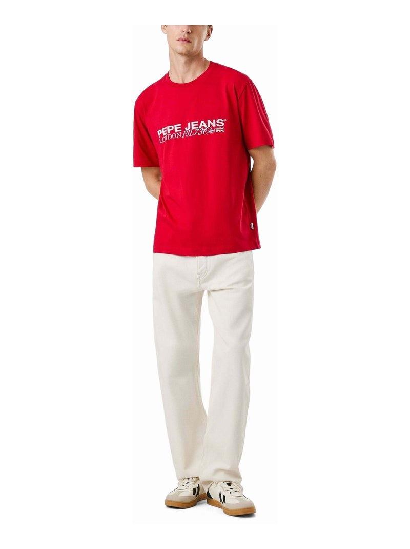 Tee Shirt Matthew - Pepe Jeans Rouge - Kiabi