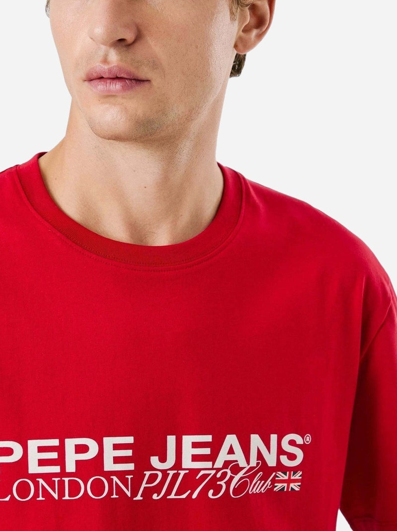Tee Shirt Matthew - Pepe Jeans Rouge - Kiabi