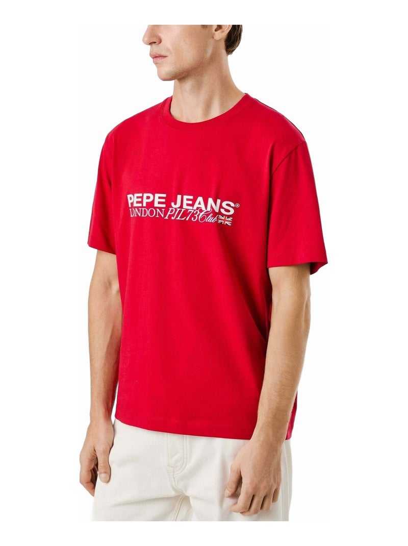Tee Shirt Matthew - Pepe Jeans Rouge - Kiabi