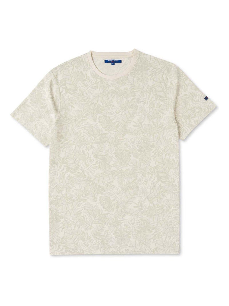 Tee Shirt Mc Homme Terre de Marins Beige - Kiabi