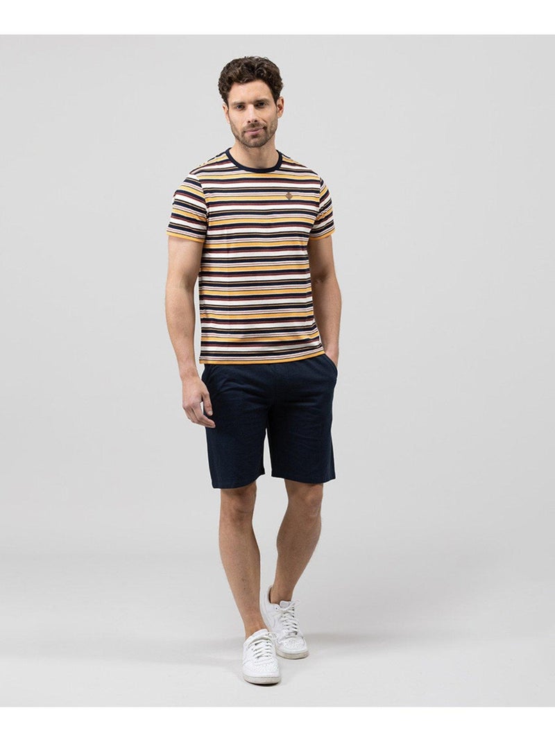 Tee Shirt Mc Homme Terre de Marins Multicolore - Kiabi