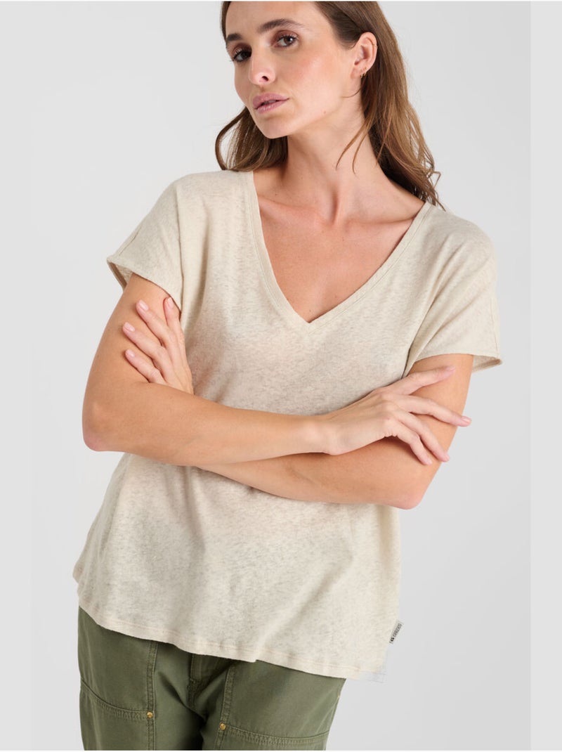 Tee-shirt melinda 'le temps des cerises' Blanc - Kiabi