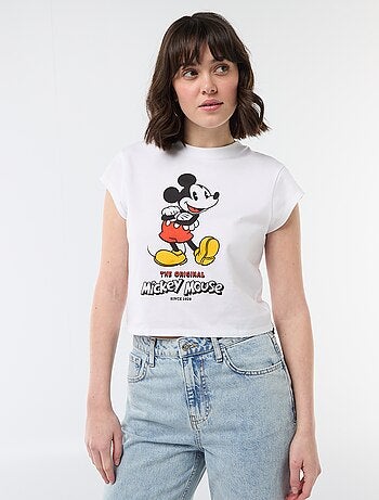 Tee-shirt 'Mickey' cropped 'Disney'