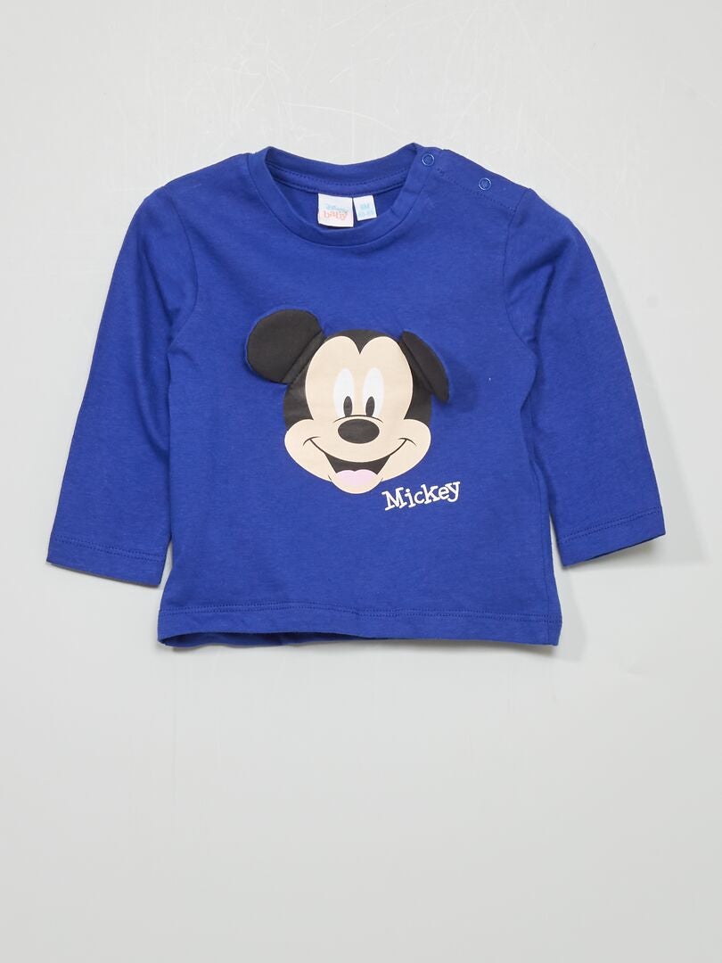 Tee-shirt 'Mickey' 'Disney' - marine bleu marine - Kiabi