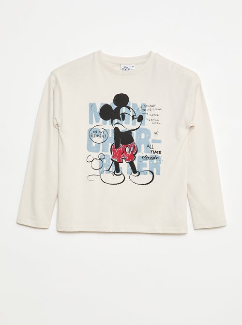 Tee-shirt 'Mickey' 'Disney' à manches longues - Kiabi