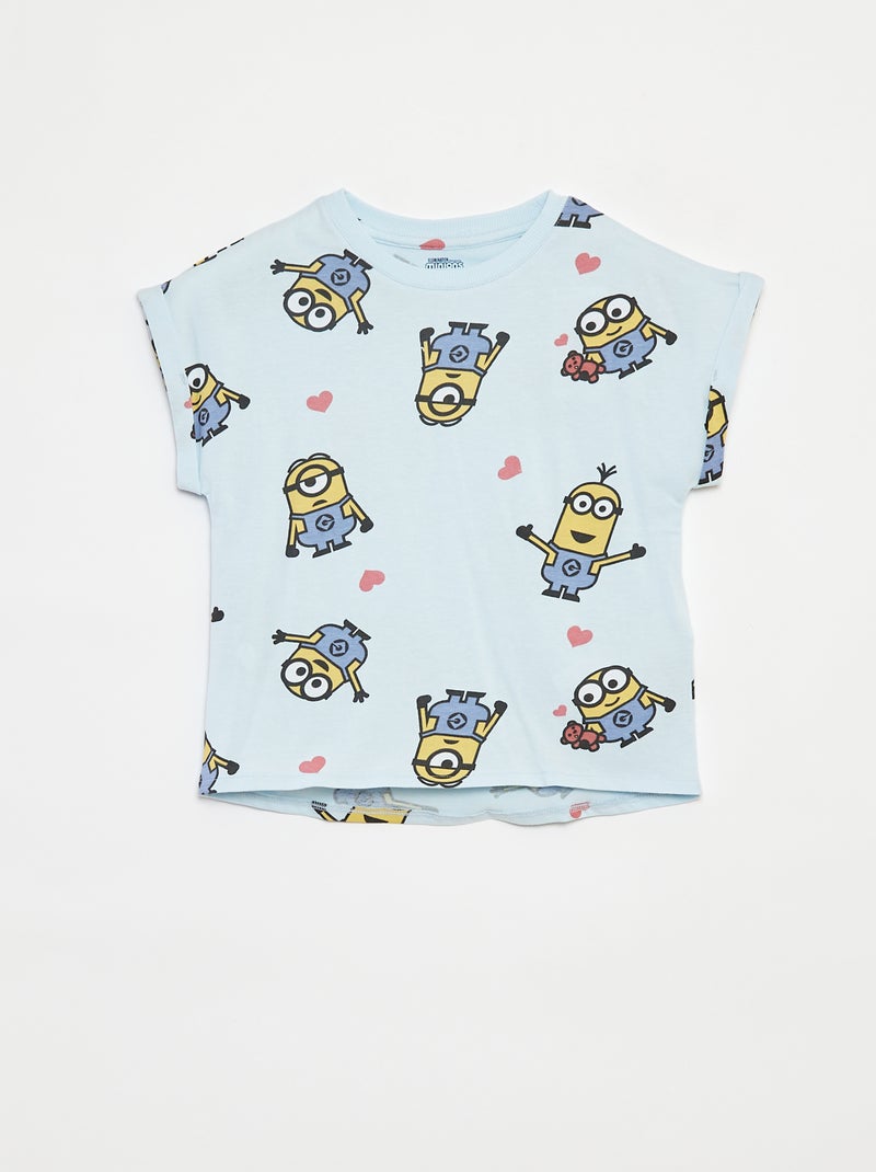 Tee-shirt ‘Minions’ manches courtes BLEU - Kiabi