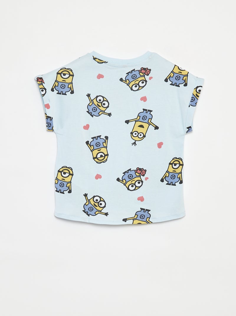 Tee-shirt ‘Minions’ manches courtes BLEU - Kiabi