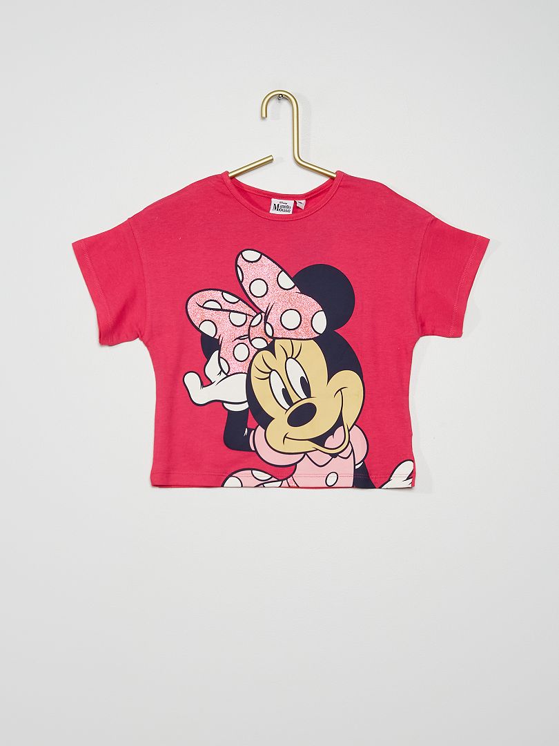 Tee-shirt 'Minnie' de 'Disney' fuchsia - Kiabi