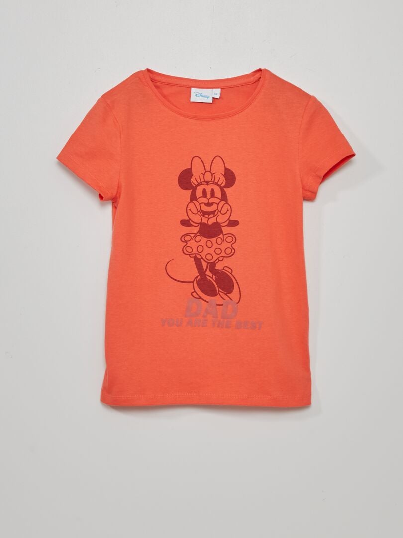 Tee-shirt 'Minnie' de 'Disney' Rouge - Kiabi