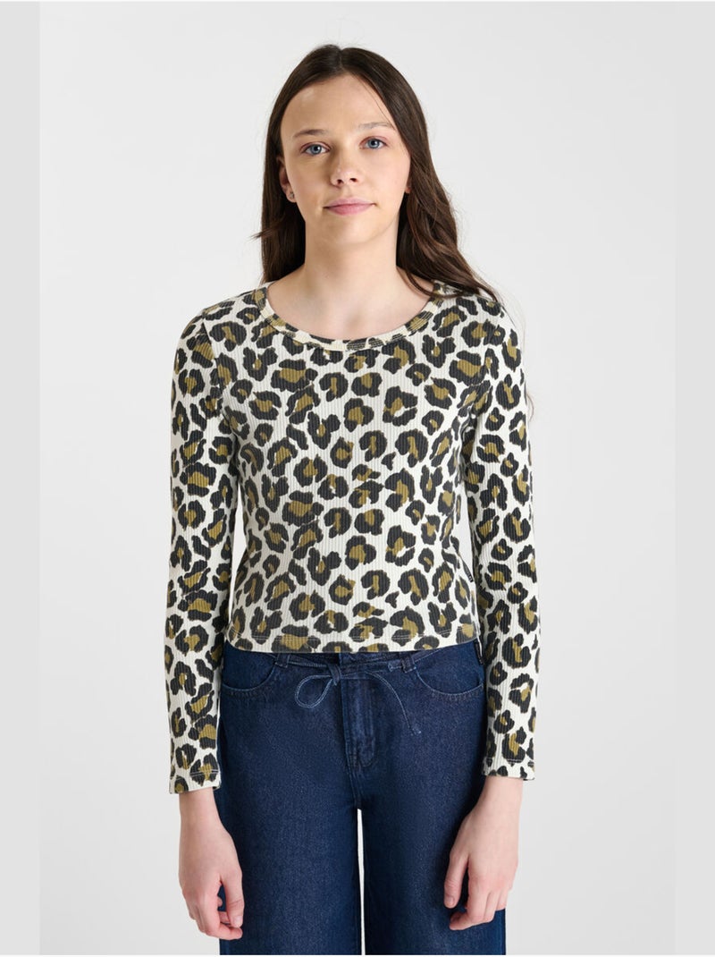 Tee-Shirt MITSIGI 'Le Temps Des Cerises' Marron - Kiabi